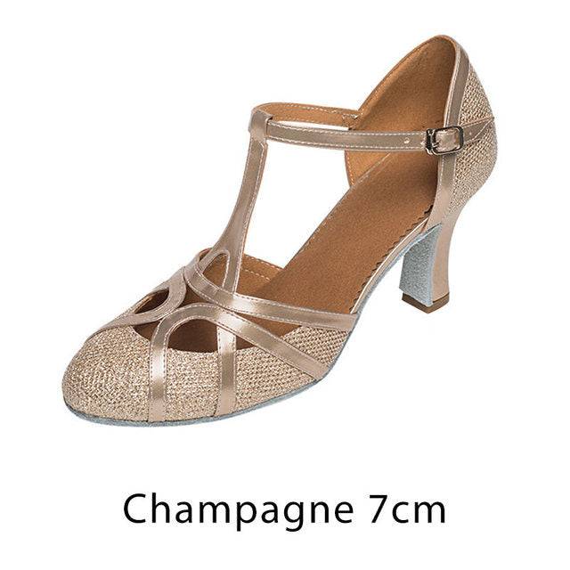 Drune | Salsa Tanzschuhe Damen Latein Tanzschuhe 7cm