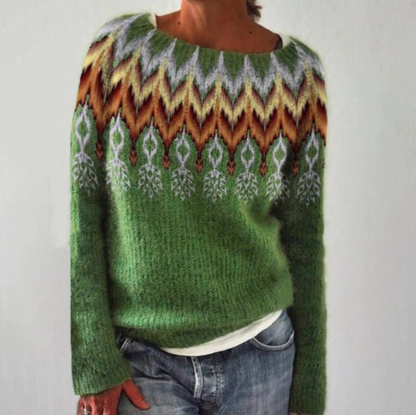 Drune | Frauen Retro-Pullover