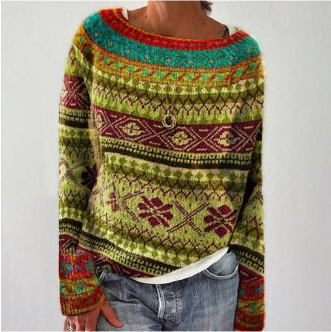 Drune | Frauen Retro-Pullover