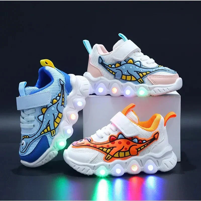 Drune | Leuchtende Dino Sneaker