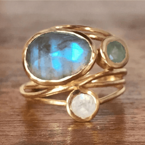Drune | Boho Ring Mit Kristallen
