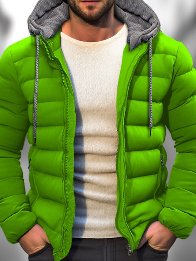 Drune | Herren Winter Daunenjacke - Mit Kapuze & Reißverschluss