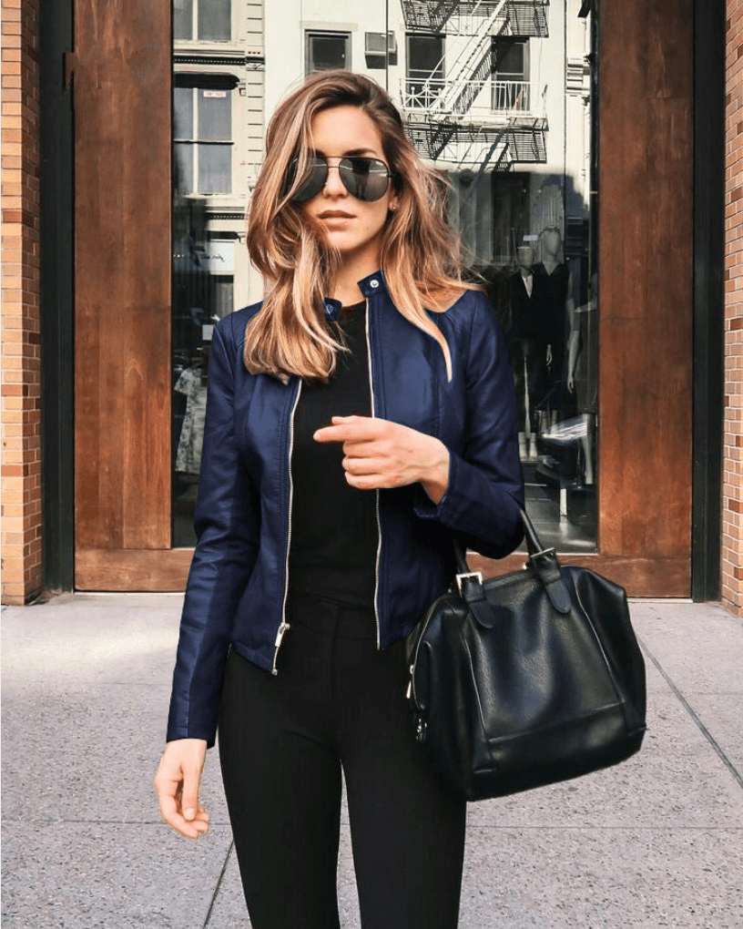 Drune | Jacke Damen Slim Fit Lederjacke Damen Perfekt Für Den Herbst Trendy & Lässig