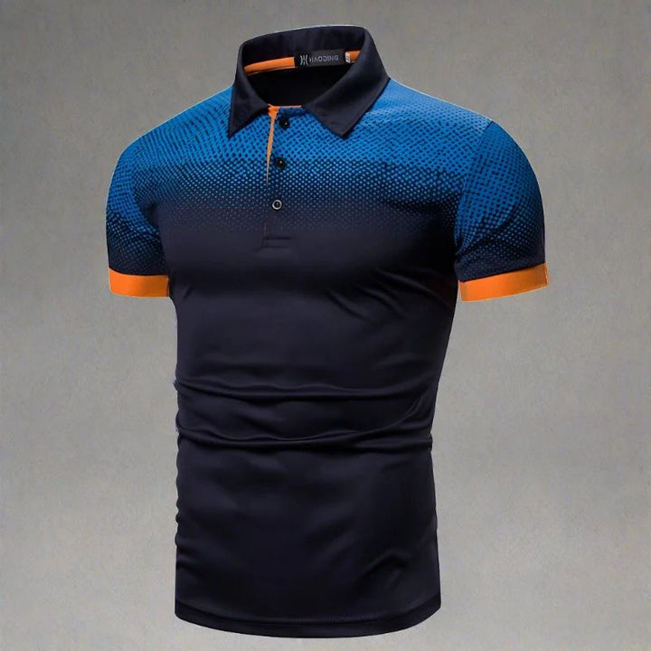 Drune | Gradient Herrenpoloshirt Stilvoll Sommer