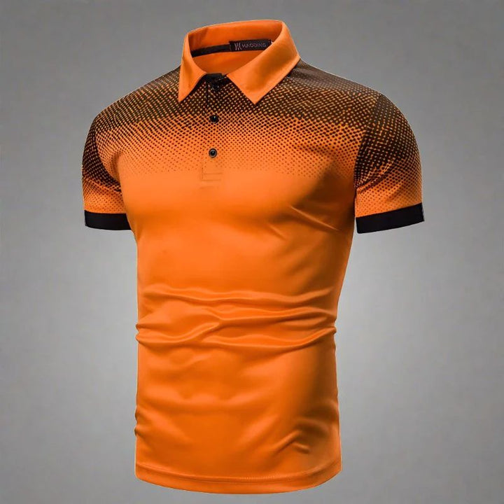 Drune | Gradient Herrenpoloshirt Stilvoll Sommer