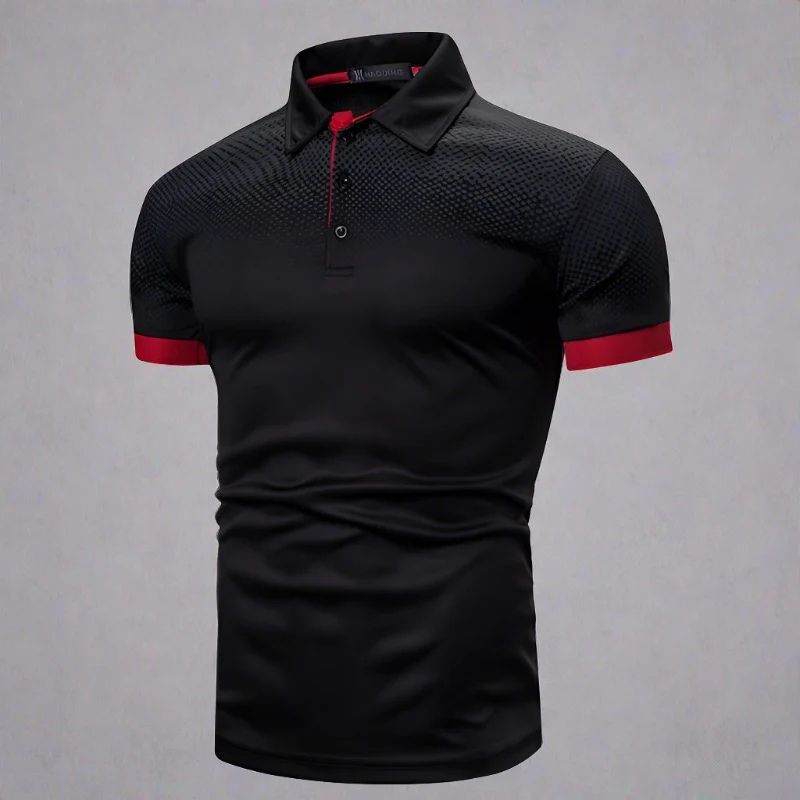 Drune | Gradient Herrenpoloshirt Stilvoll Sommer