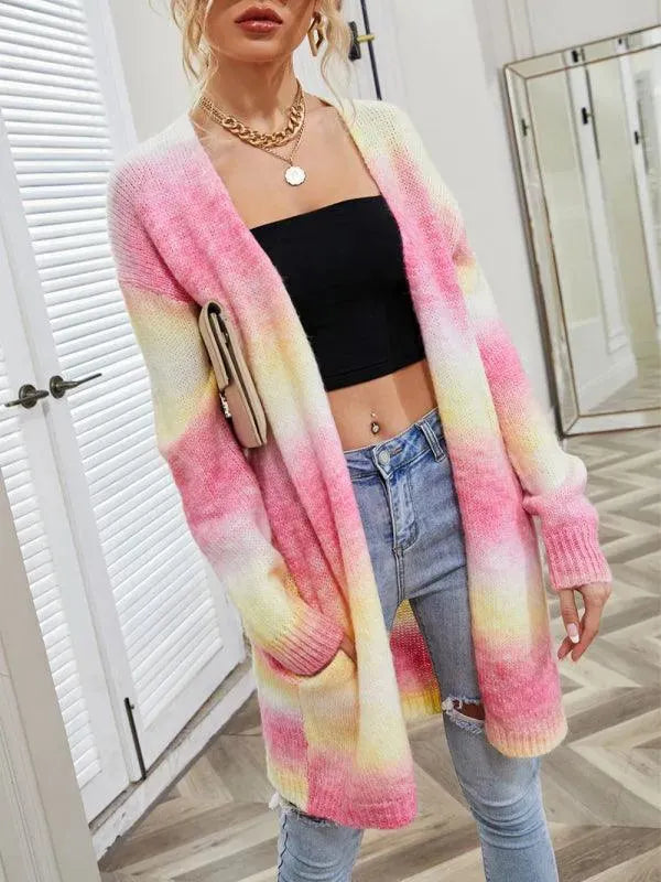 Drune | Tie Dye Damen Strickjacke Pullover
