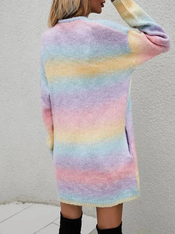 Drune | Tie Dye Damen Strickjacke Pullover
