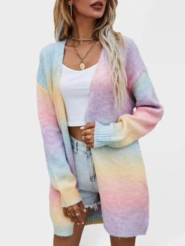 Drune | Tie Dye Damen Strickjacke Pullover