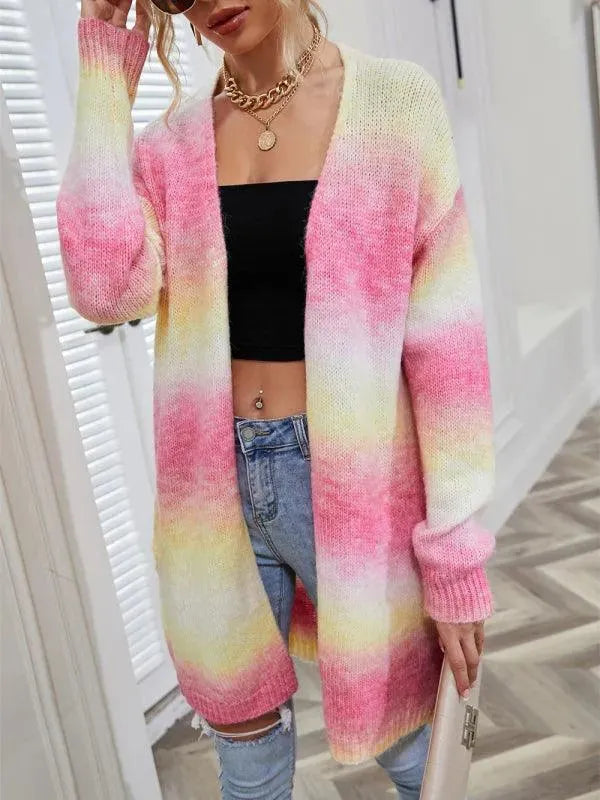 Drune | Tie Dye Damen Strickjacke Pullover