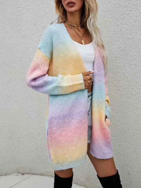 Drune | Tie Dye Damen Strickjacke Pullover