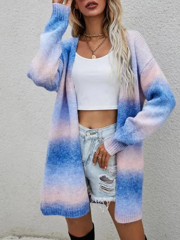 Drune | Tie Dye Damen Strickjacke Pullover