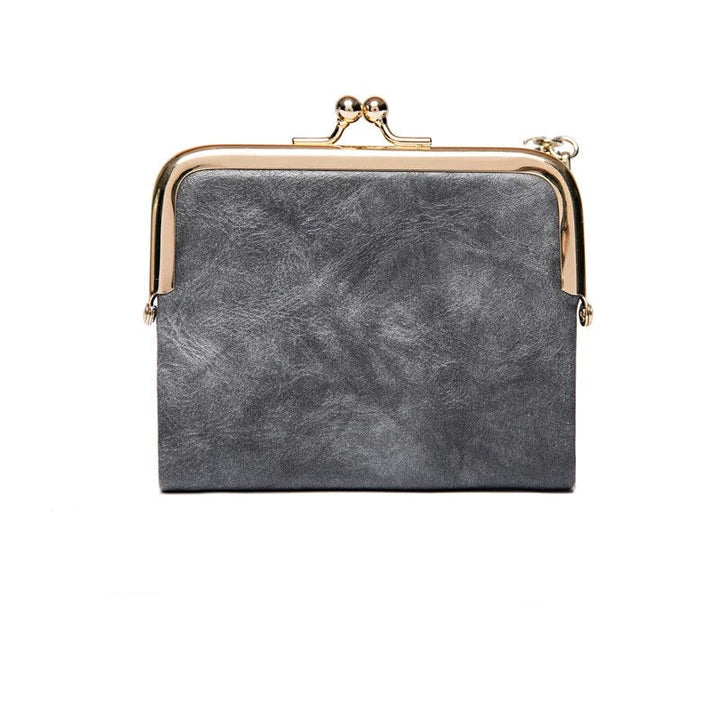 Drune | Kiss Lock Tasche - stilvolle Damen Münzgeldbörse