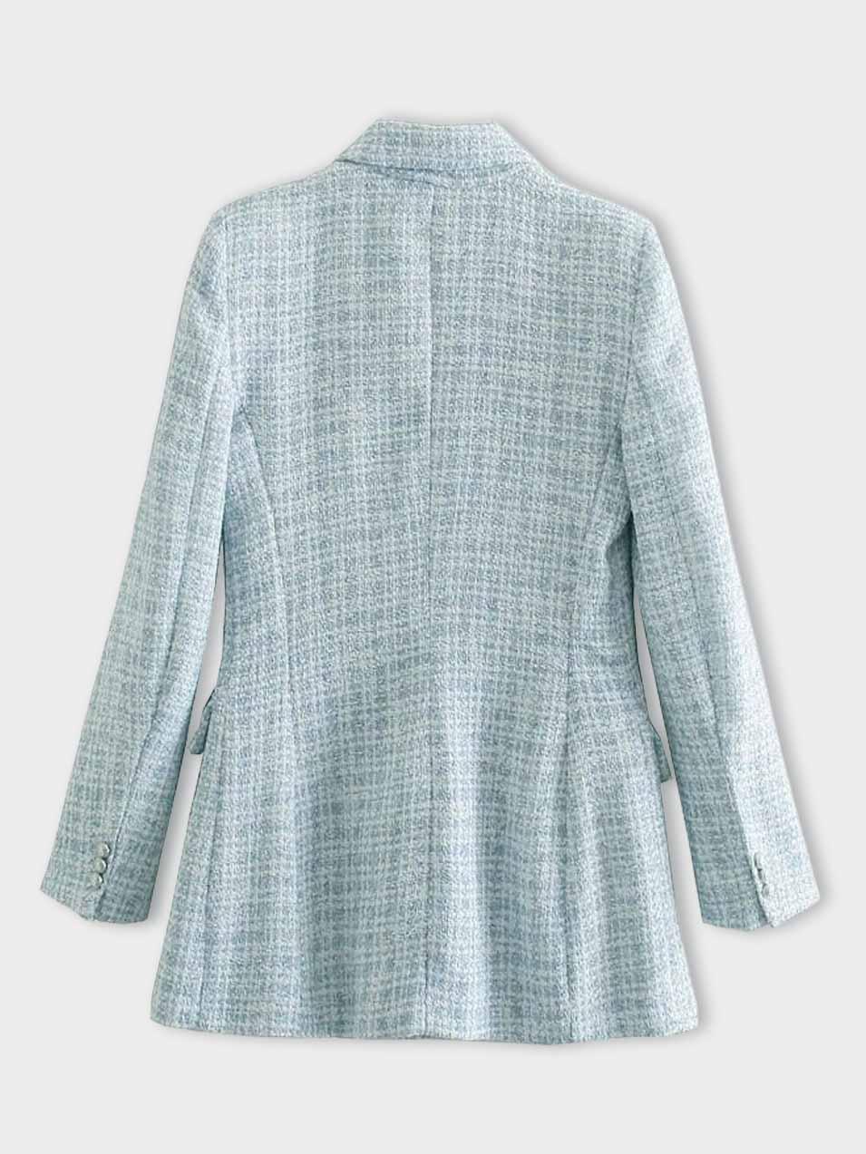Drune | Hellblauer Damen Blazer mit Knöpfen