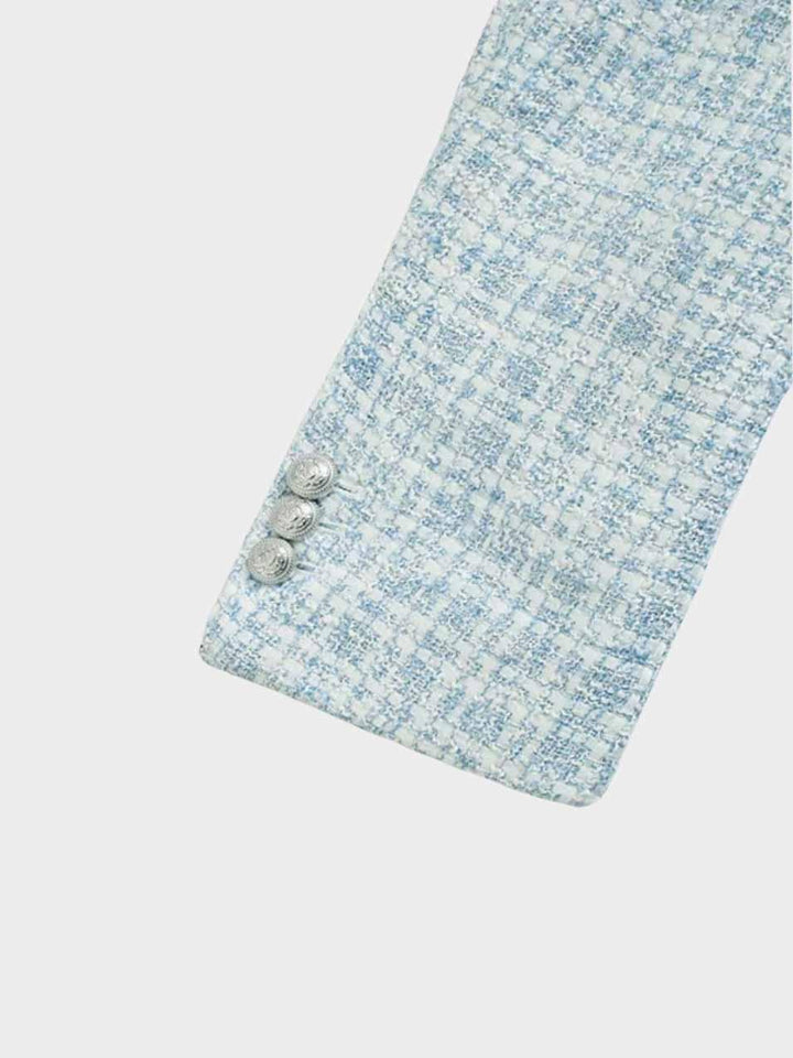 Drune | Hellblauer Damen Blazer mit Knöpfen