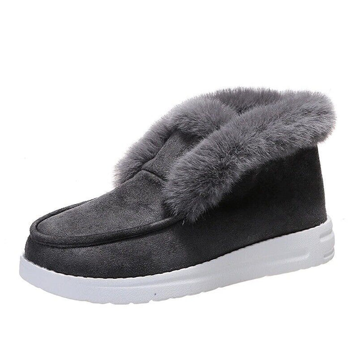 Drune | Winter Mokassins - Wildleder Slip-On Mokassins mit Fellfutter