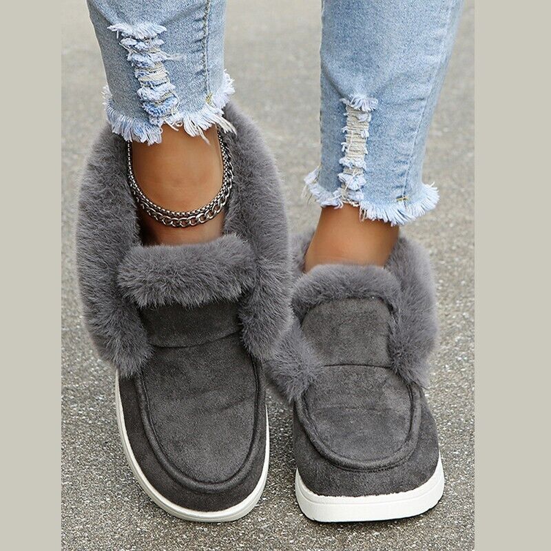 Drune | Winter Mokassins - Wildleder Slip-On Mokassins mit Fellfutter