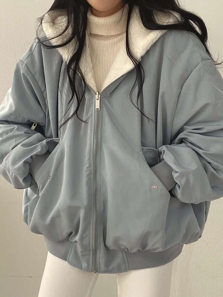 Drune | Stilvolle dicke Jacke mit Wendefunktion