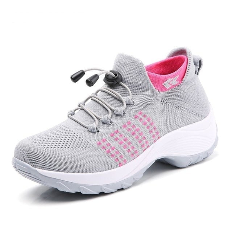 Drune | Atmungsaktive Slip on Sneakers Mit Verstellbaren Schnürsenkeln Für Damen