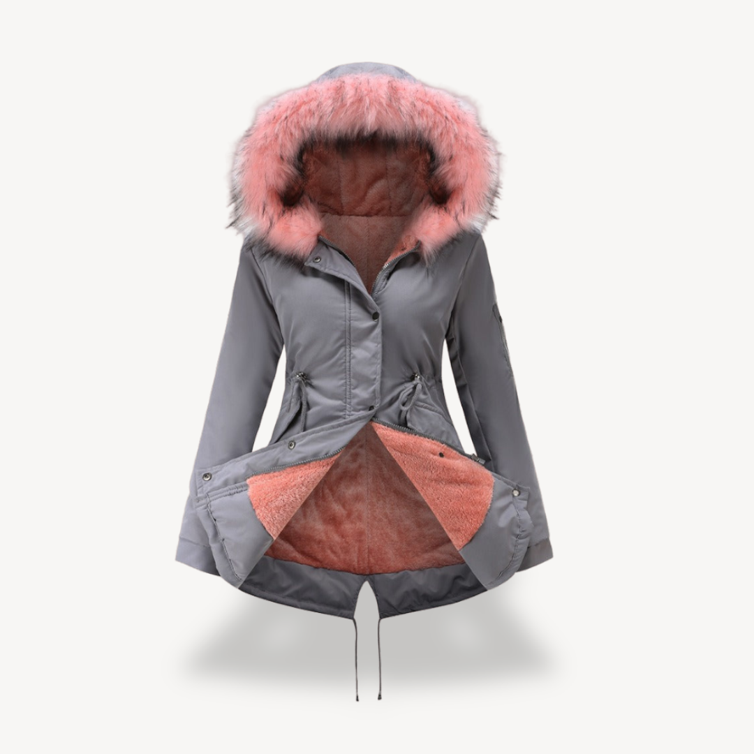 Drune | Damen Kunstfell Kapuzenparka Jacke