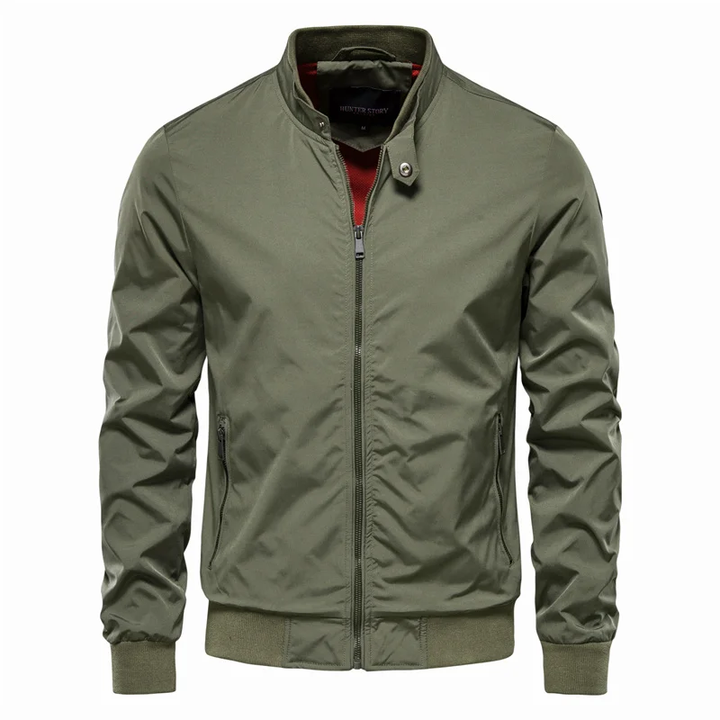 Drune Herren Blousonjacke mit Reißverschluss und Stehkragen