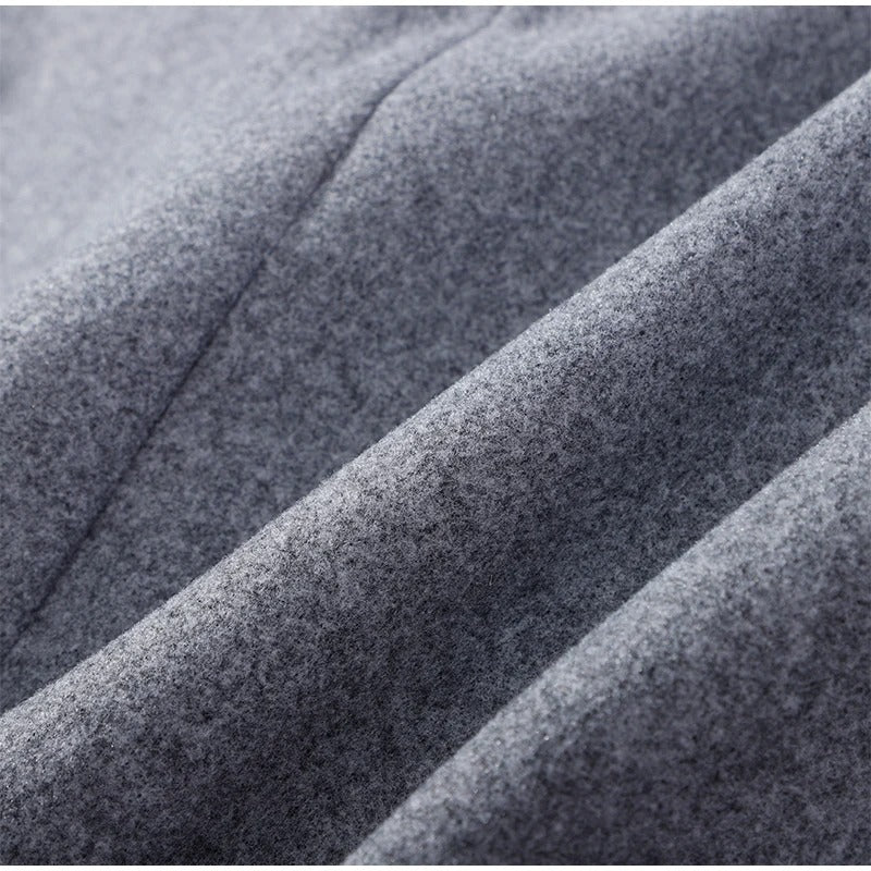 Drune | Wollmischung Jacke mit Hohem Kragen und Knöpfen