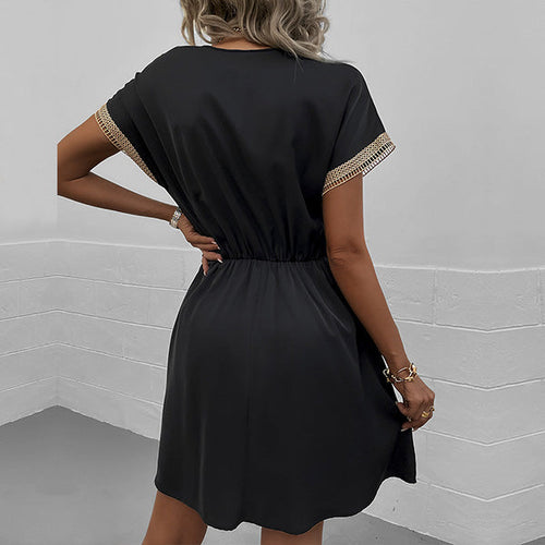 Drune | Elegantes Kordelzug-Minikleid