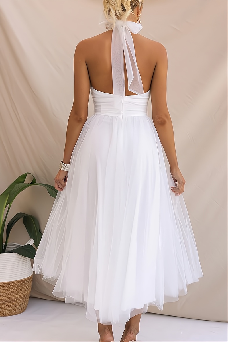 Drune | Stilvolles Ärmelloses Partykleid - Perfekt für einen Raffinierten Abendlook