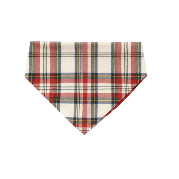 Drune | Feiertags-Paar Rot Karierter Knopf-Front Weihnachten Schlafanzug Set