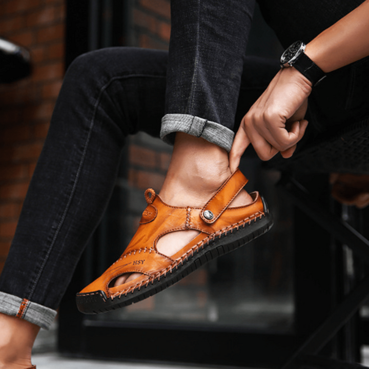 Drune | Bequeme Sandalen mit Verstellbarem Riemen und Rutschfester Sohle