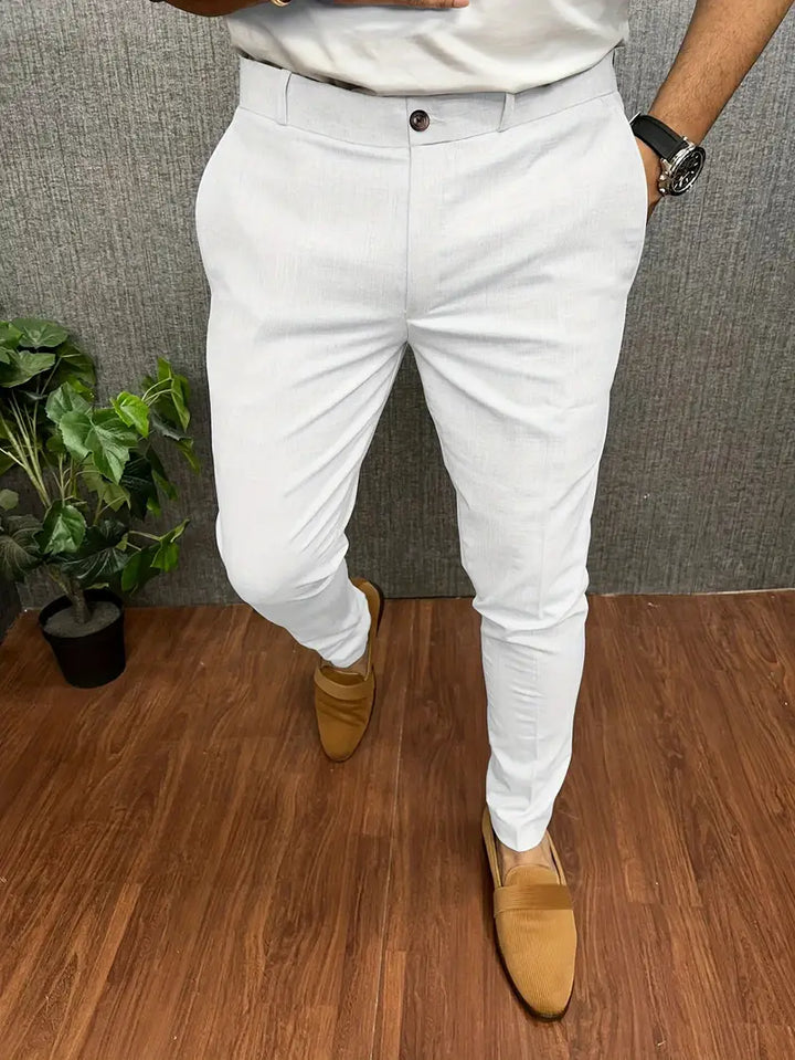 Drune | Herren Chino Hose Beige Stoffhose