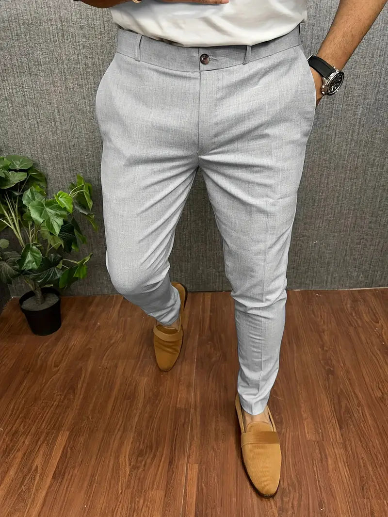 Drune | Herren Chino Hose Beige Stoffhose