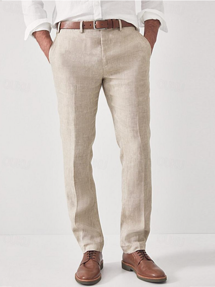 Drune | Herren Chino Hose Schwarze Stoffhose