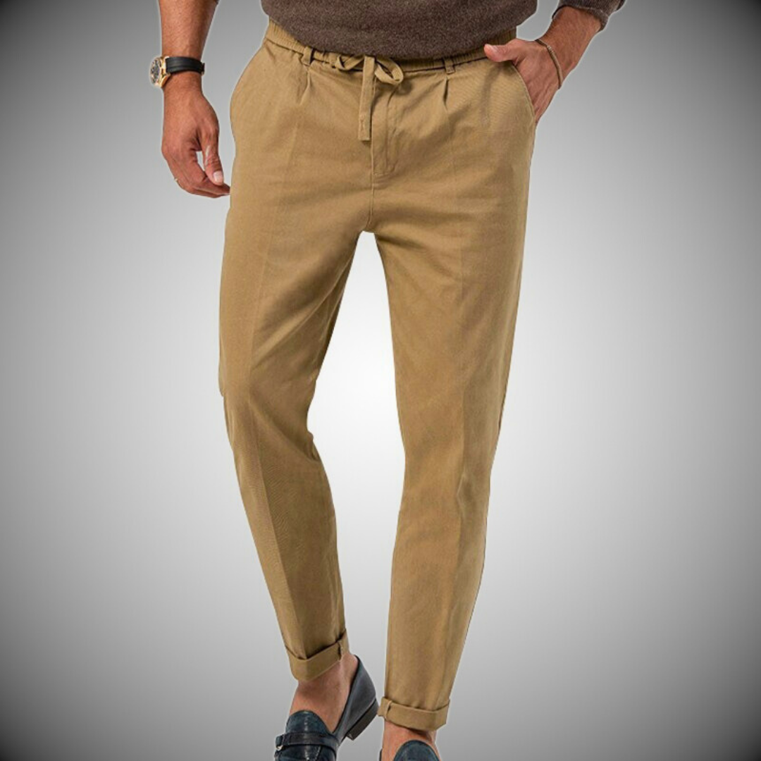 Drune | Herren Chino Hose Weiß Stoffhose
