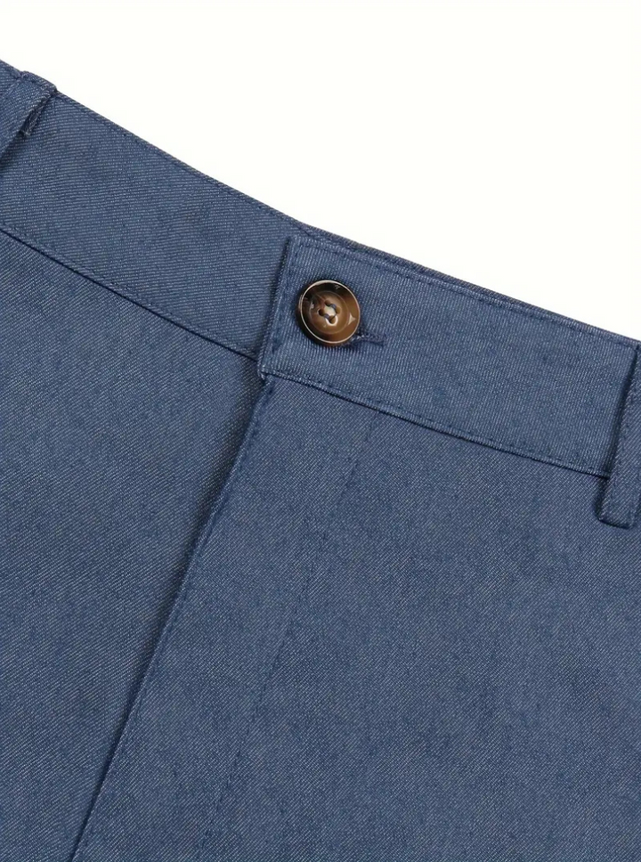 Drune | Herren Weiße Chino Stoffhose Stretch