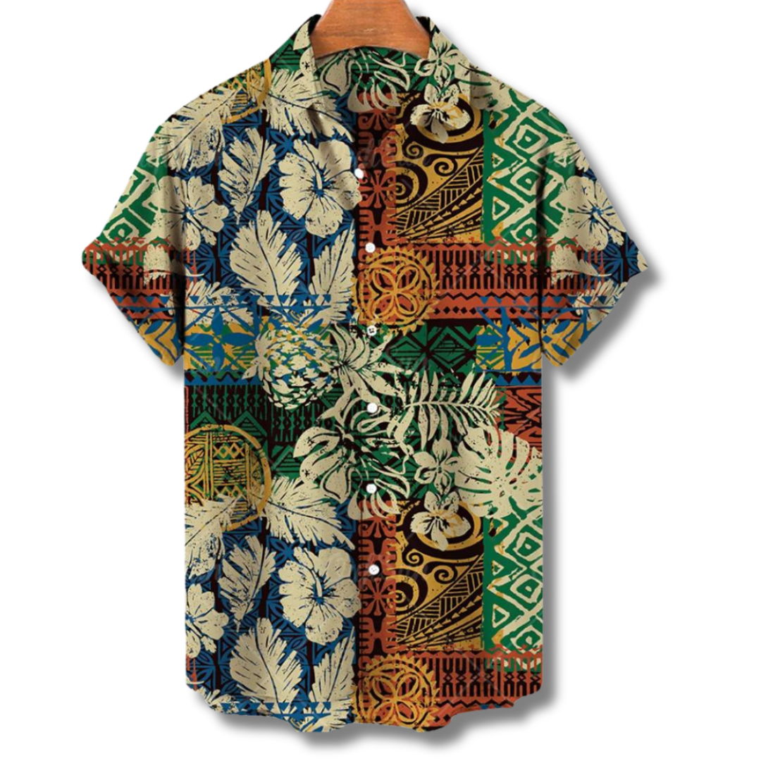Drune | Herren Hawaii Hemd Kurzarm