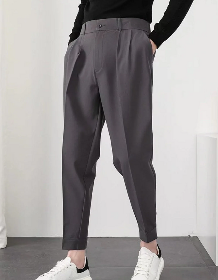 Drune | Herren High-waist Hose Bequeme