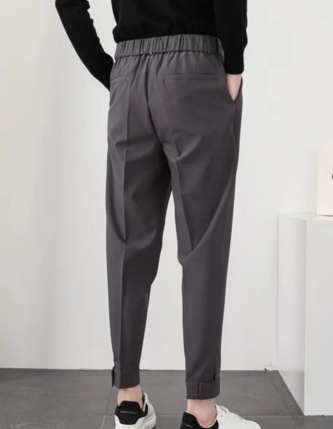 Drune | Herren High-waist Hose Bequeme