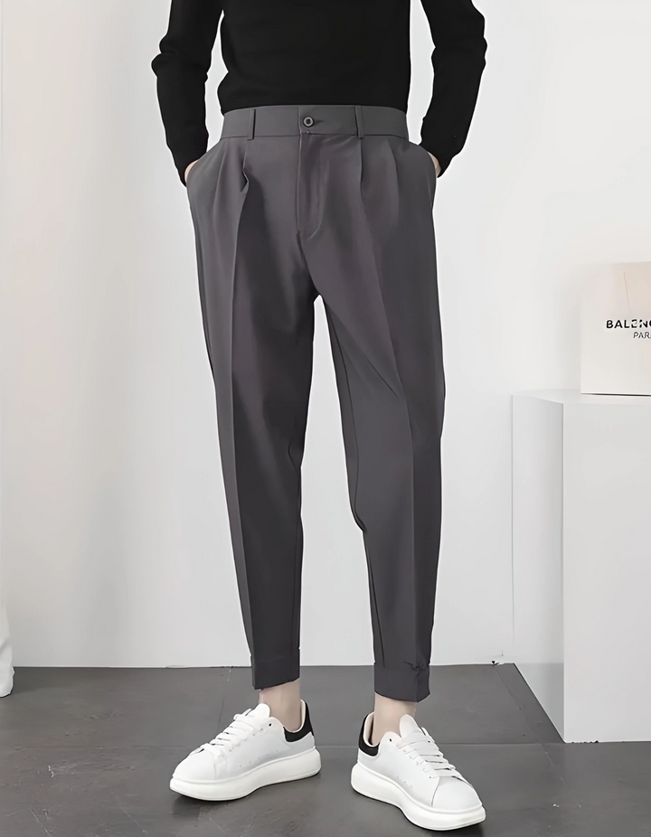 Drune | Herren High-waist Hose Bequeme