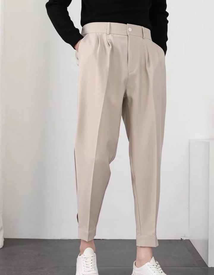 Drune | Herren High-waist Hose Bequeme