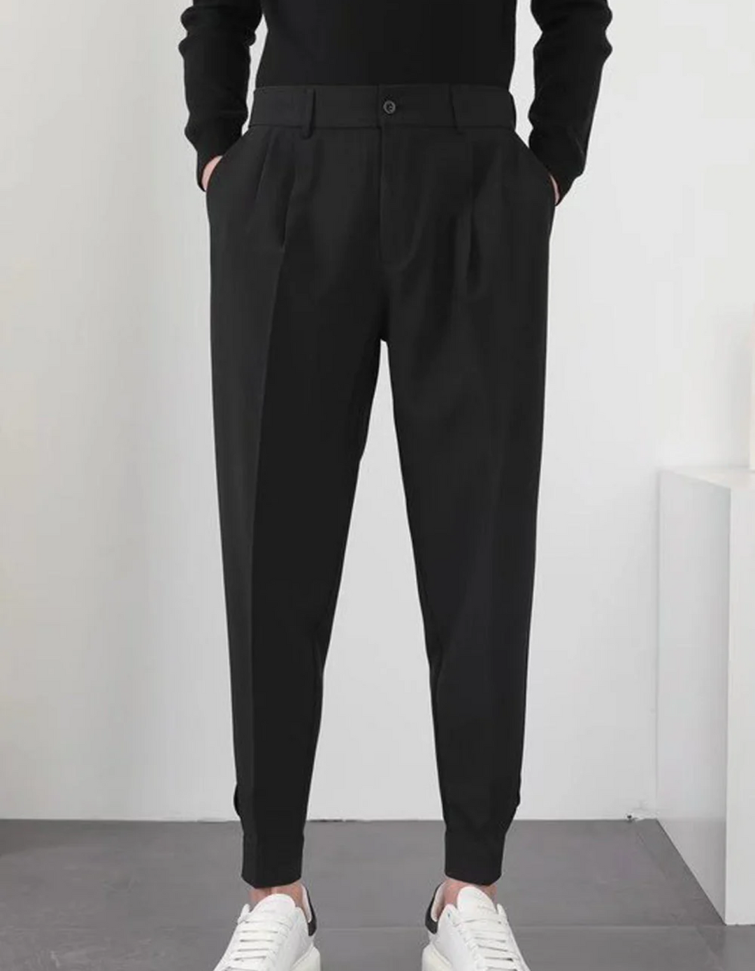Drune | Herren High-waist Hose Bequeme