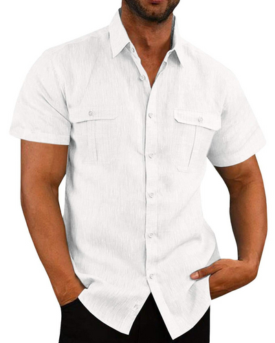 Drune | Herren Kurzarm Hemd Freizeithemd