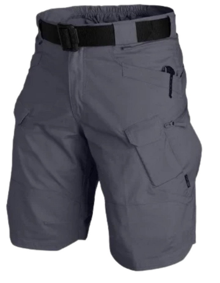 Drune | Herren Bequeme Cargo Shorts Schwarz