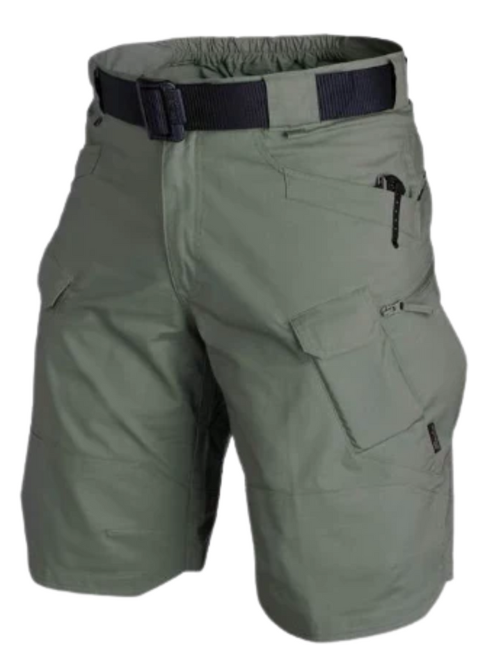 Drune | Herren Bequeme Cargo Shorts Schwarz