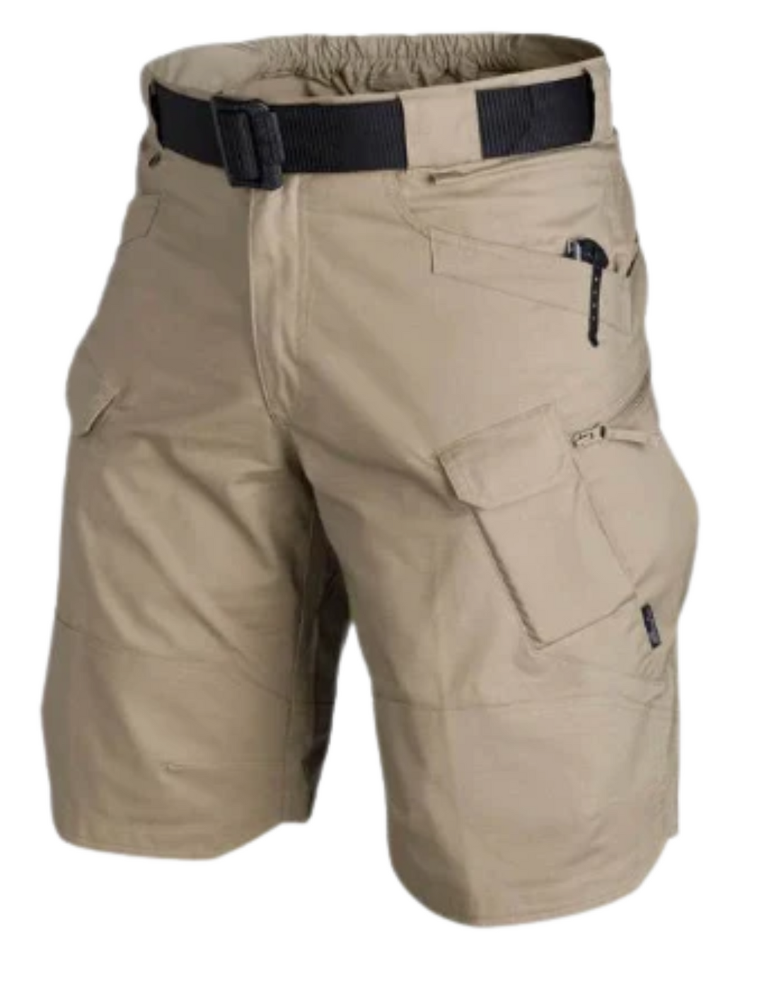 Drune | Herren Bequeme Cargo Shorts Schwarz