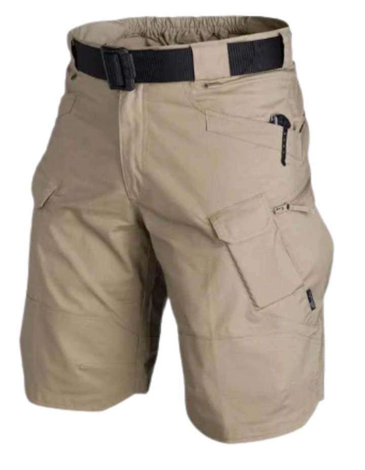 Drune | Herren Bequeme Cargo Shorts Schwarz