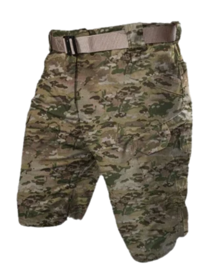 Drune | Herren Bequeme Cargo Shorts Schwarz