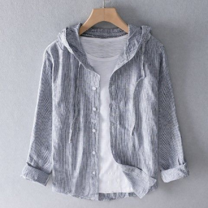 Drune | Herren Langarm Hemd Kapuzenshirt