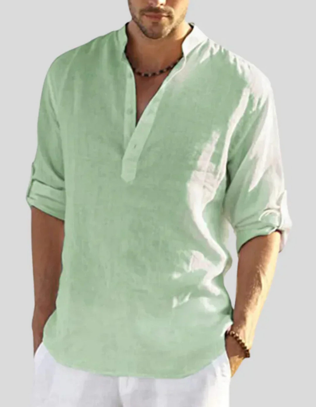 Drune | Herren Sommer Hemd Langarm Bequem