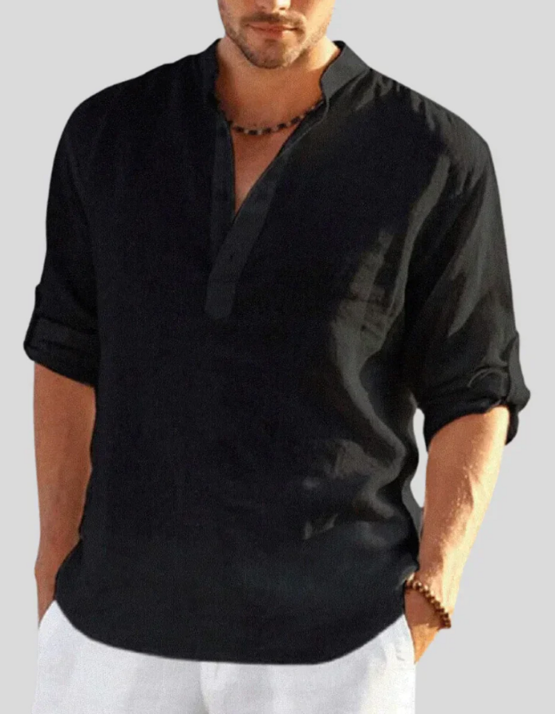 Drune | Herren Sommer Hemd Langarm Bequem